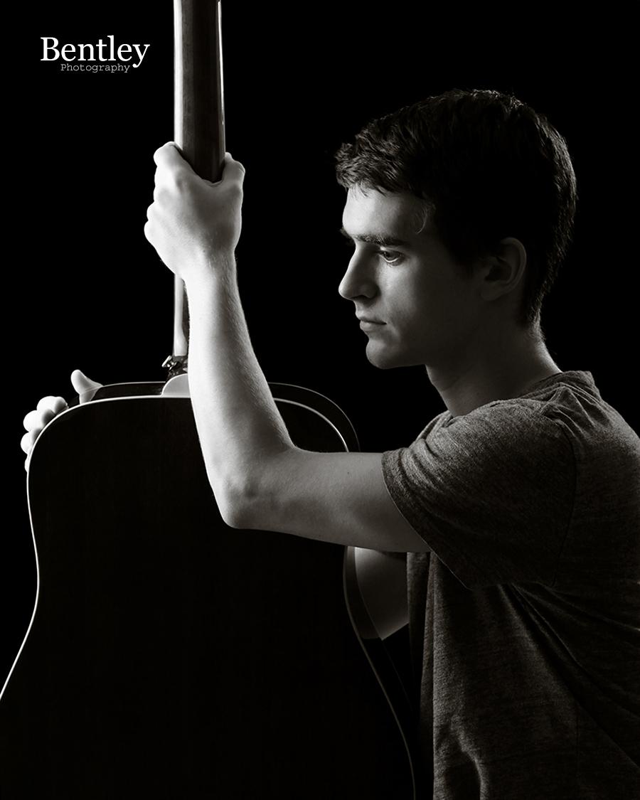 senior, portrait, guitar, Winder, GA